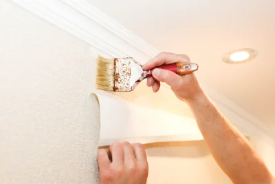 Pose de papier peint à Luquet — revêtements muraux et toiles de verre